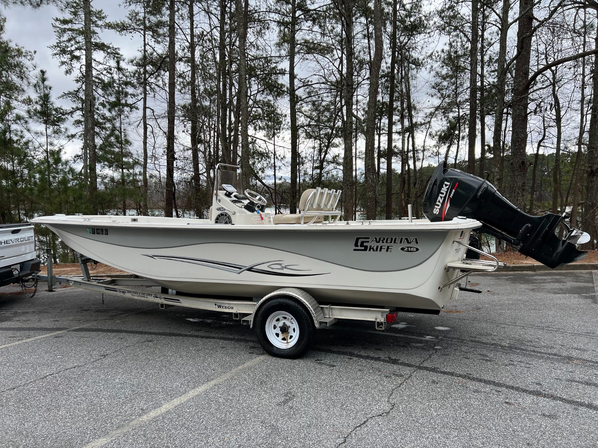 Casey Foster Fishing Guide boat